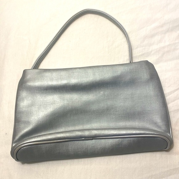 New- Little Silver/Blueish Dress Purse - Picture 2 of 5
